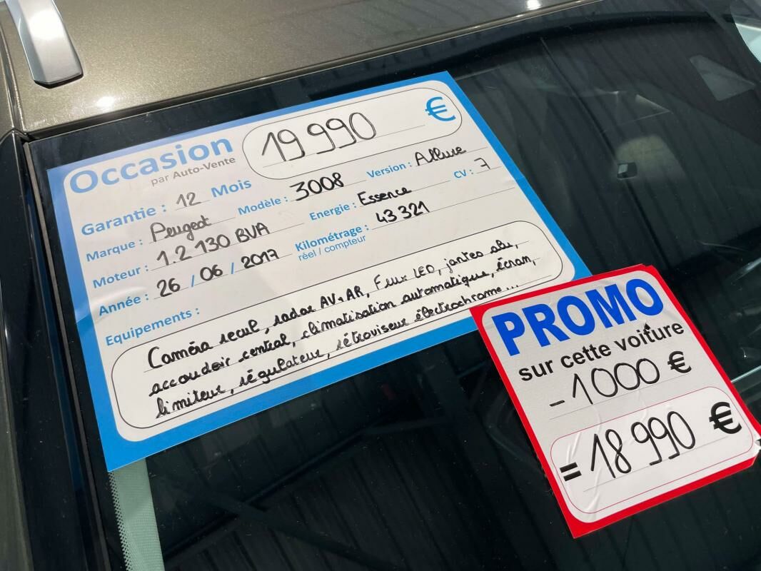  3008  6  à vendre